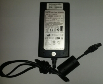 APD ADAPTER No:DA-60F19  AC:100-240Vac 1.5A Max. 50-60 Hz  DC:19 Vdc  3.16A