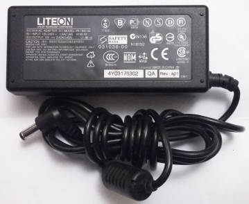 LITEON AC ADAPTER MODEL:PA-1650-02 INPUT:100-240V 1.6A 50-60Hz OUTPUT:19V 3.42A Rev:A01