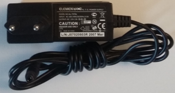 ELEMENTECH I.T.E. POWER SUPPLY MODEL NO: Au-7970e INPUT: AC 100-240V 50/60Hz 0.6A OUTPUT: DC 12V / 2A