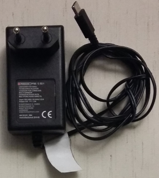 PFBS 12 B3-1 Input: 100-240V 50/60Hz 0.8A Output: 13V 1.5A  IAN 321231_1904