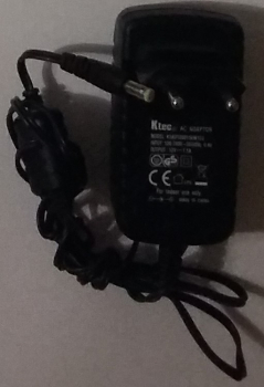 Ktec AC ADAPTOR MODEL:KSAD1200150W1EU INPUT:100-240V 50/60Hz 0.4A OUTPUT:12V 1.5A P5209
