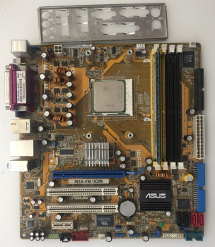 PC Mainboard ASUS M2A-VM HDMI mit  AMD Athlon x2 CPU und 1Gb DDR2 RAM