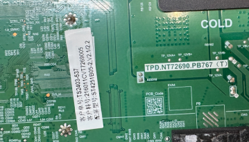 Preview: 43FV02V Mainboard EL.NT72690-FG75 TPD.NT72690.PB767(T) TS2403-537 ST4251B05-2