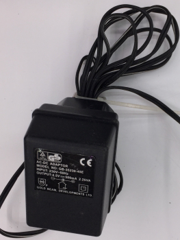 GB-35230-45E Input:230V 50Hz Output: 4.5V 500mA 2.25VA