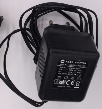 ILD35V-0500100 ZID35068V-1 5V 100mA ADAPTER