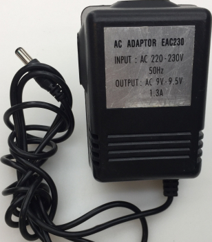 EAC230 SA-4830 INPUT: AC 220-230V 50Hz OUTPUT: AC 9V-9.5V 1.3A  AC ADAPTER ​​​​​​​