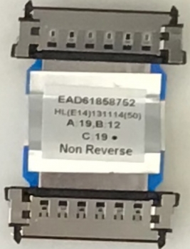EAD61858752 A:19 B:12 C:19 Non Reverse Flachbandkabel z.B für 42LN5204