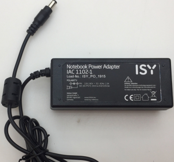 Notebook  IAC 1102-1 Load-No:ISY_PO_1915 PRI : 100-240V 50-60Hz 1.3A SEC:19V 3.42A 65.0W Power Adapter