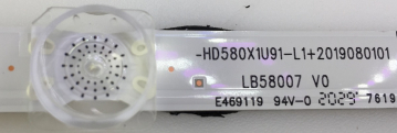 Set 3x HD580X1U91-L1+2019080101 LB58007 V0 LED-Backlight für 58A7100, 58AE7000 58AE7010F