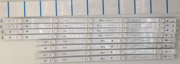 49LJ504V 49LJ594V Set8 4x NC490DUE-AAFX1-41CA GAN01-1295A-P1 Left  und 4x NC490DUE-AAFX1-41CA GAN01-1294A-P1 Right LED Backlight