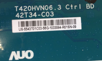 D43F278N3CWI D43F287M3CW CLB43B1350S T420HVN06.3 42T34-C03 US-5543T01C03 T-Con
