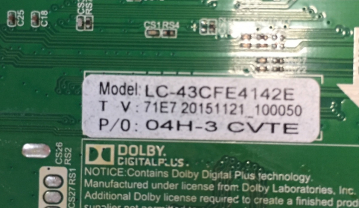 LC-43CFE4142E TP.MS3463S.PB711 LC430DUY-SHA1 71E7 20151121_100050 Mainboard