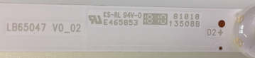 65PUS6262   Set14   7xLB65047 V0_02 210BZ06DLB3030P01L  und   7xLB65047 V1_02 210BZ06DRB3030P01L LED Backlight z.B für 65PUS6262