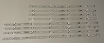 Set8 4xL4_OCEAN_E0_CDM_R05_V1.2_T8R_LM41-00996A und 4xL4_OCEAN_E0_CDM_L04_V1.2_TAW_LM41-00995A LED Backlight z.B für  50VLX707LDL 50GUB7040 50GUB7022