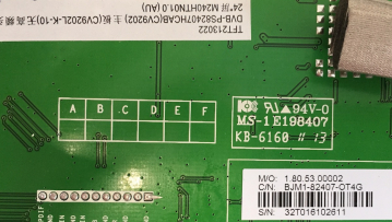 Mainboard CV9202L-K 32T0160 H 1.80.53.00002 BJM1-82407-OT4G  für DVB-PS82407HCAB