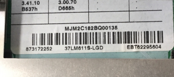 Preview: 37LM611S-LGD Mainboard EAX64909901(1.0) EBT62295604