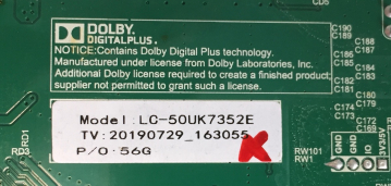 LC-50UK7352E 50BJ3E T.MS6586.U705 V500DJ6-QE1 20190729_163055 Mainboard