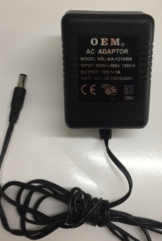 OEM AC ADAPTOR AA-121ABN IN:230V  50Hz OUT:12V 1A