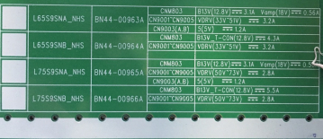 GQ65Q900RGT BN4400963A BN44-00963A L65S9SNA_NHS REV:1.1 LED Driver