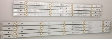 49UJ6309 Set8 4x LEFT NC490DGG-AAFX1-41 CA GAN01-1256A-P1  und 4x RIGHT NC490DGG-AAFX1-41 CA GAN01-1255A-P1 LED Backlight
