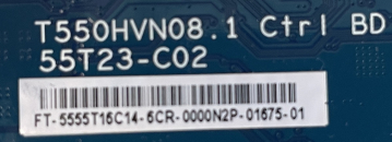 55GFB6622  T550HVN08.1 55T23-C02 FT-5555T16C14 T-Con