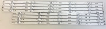GU55TU7199 GU75TU7079U SET 4x  E466169 TEJA0248855R XY-MH 94V-0  4x E466169 TEJA0248855L XY-MH 94V-0 LED Backlight