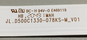 Preview: JL.D500C1330-078KS LED Backlight ODL850UVTFB