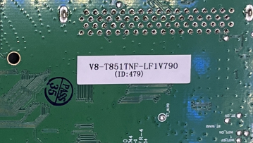 SRT55UC7433 V8-T851TNF-LF1V768 (V8-T851TNF-LF1V790) 02-MART2851-TA48 20201020 1RT851A1 TTD851A1  Mainboard