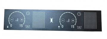 Touch Control Glass Panel for Induction Cooktop HTKTEQ136 20424 BIN D 167260035 REV:AA HOB_UI V6.0 20080786