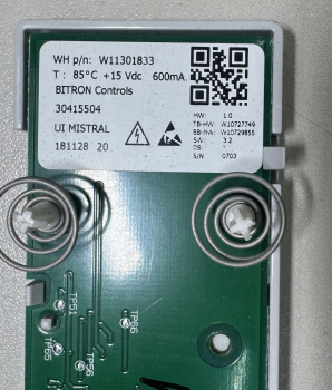 HAH-7000BB W11301833  W10727749 REV.A Control & Display Board for Induction Hob