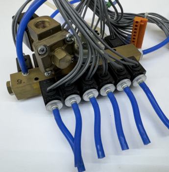 Pneumatische Pumpeneinheit / Ventilblock mit 5 Magnetventilen