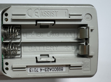 Loewe Assist 1 89900A23-4 Original remote control Universal Alu !!!Battery cover missing!!!
