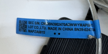 Original Samsung BN39-02470A AV Docking Verbindungskabel – 30-Pin – Transparent