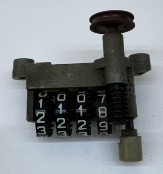 Mechanischer Bandzähler für Tonbandgerät – 4-stellig, riemengetrieben
