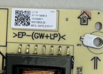XR-55A80J G11B AP-P525AM 2955072104 AP-P419AM A 101054911 Netzteil