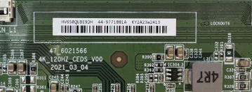 65U81HQ HV650QUBE9DHB 44-9771881 A 4K_120HZ-CEDS_V00 47_6021566 L426161A_05 T-Con