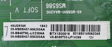 49UD6596 40-MS86H1-MAA2HG MS6586 08-SS49TML-LC238AA Mainboard