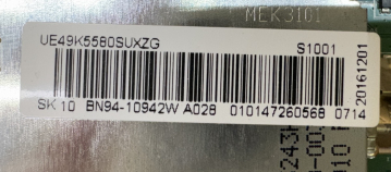 UE49K5582, UE49K5580 UE49K5589S BN41-02534B BN94-10942W Mainboard