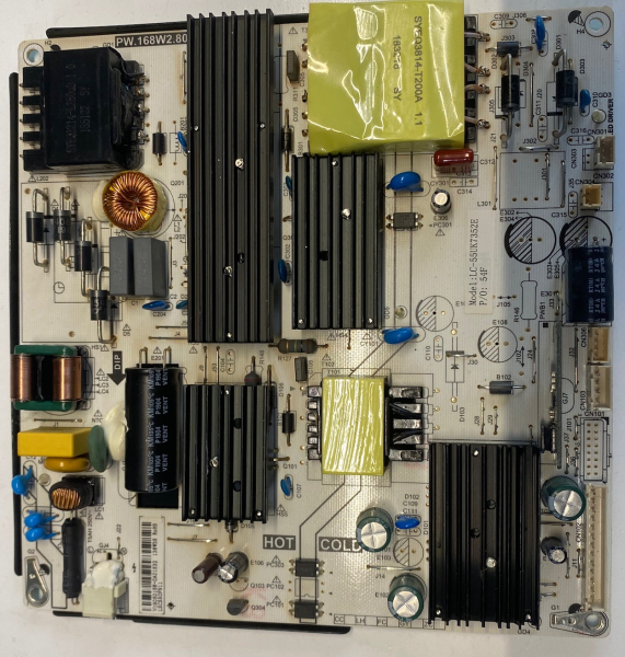 LC-55UK7352E, LC-55UK7252KF, LC-55UK7253E 55BJ3E 58BJ2E  PW.168W2.801 LSC550FN11Netzteil