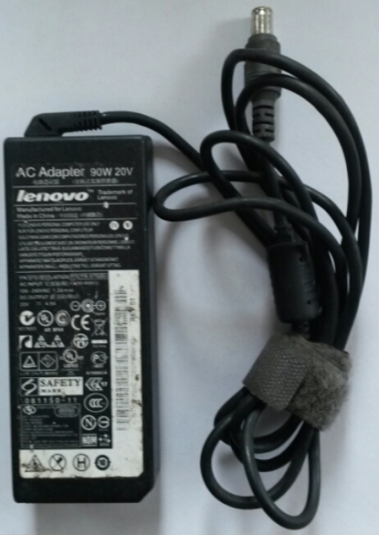 AC Adapter  90W 20V Lenovo FRU P/N:42T5293 AC INPUT:50-60Hz 100-240VAC 1.2A max DC OUTPUT:20V 4.5A