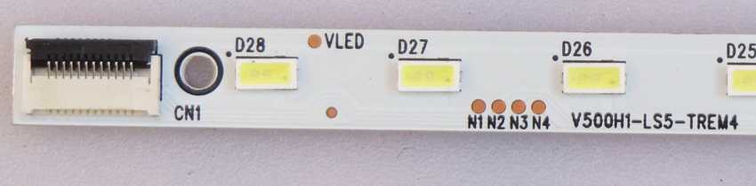 V500H1-LS5-TREM4 LED Backlight z.B für 50VLE931BL, 50PUK6809, LTDN50K300XSEU3D, TX-L50EM5E