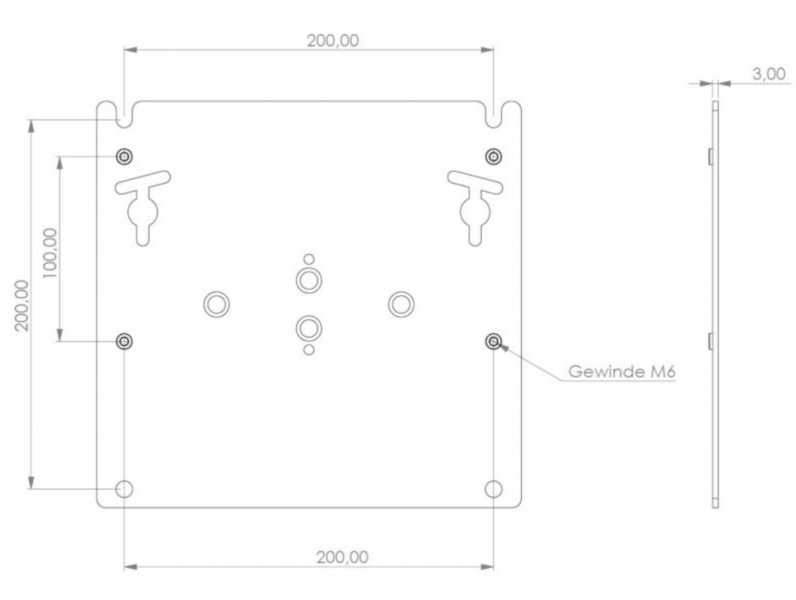 VESA Size 200 MonLines Loewe Wall Mount Slim  71389T20