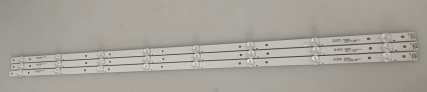Set 3x M08-BD43030-0801N-4007A LED-Backlight für 43VLE601