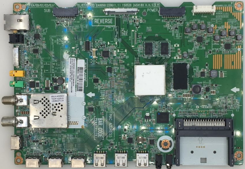 55EC909394 EAX65612206(1.1) EBT63359603 Mainboard