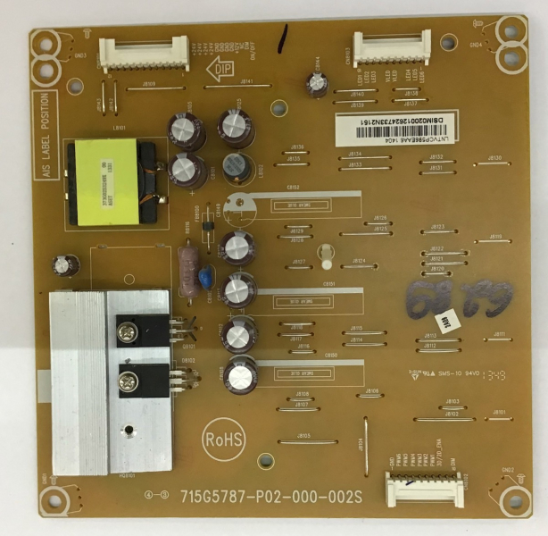 46PFL4468K, 46PFL4528 46PFL4418K 40PFL4508 46PFL4508K 715G5787-P02-000-002S CP596EAA6 LNTVCP596EAA6  LED Driver