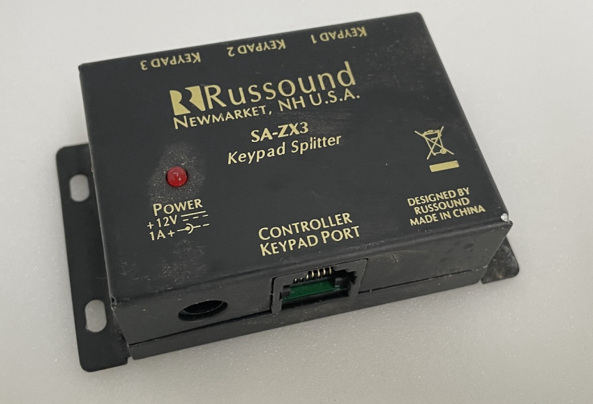 Russound SA-ZX3 Keypad Splitter For CAS44 Multi-Room Music Systems