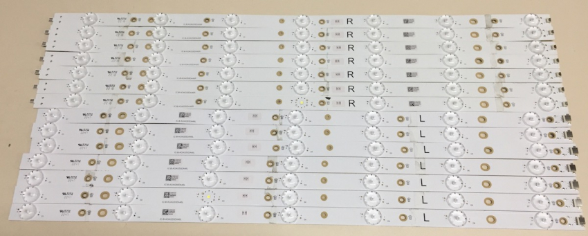 SET14 7x IC-B-AOAG55DA46L 210BZ07DL83 7x IC-B-AOAG55DA46R 210BZ07DR83 LED Backlight PLS40UH