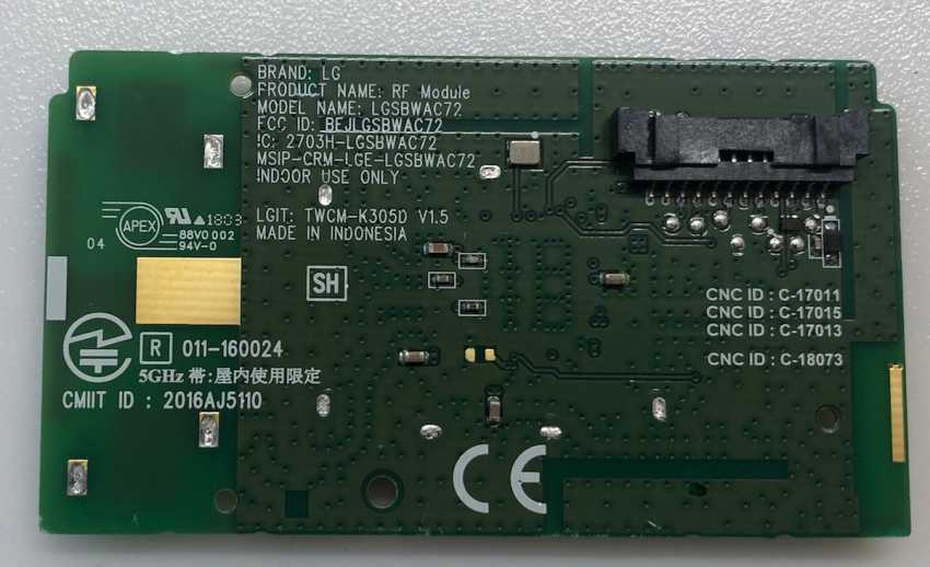 RF Modul LGSBWA72 für LG