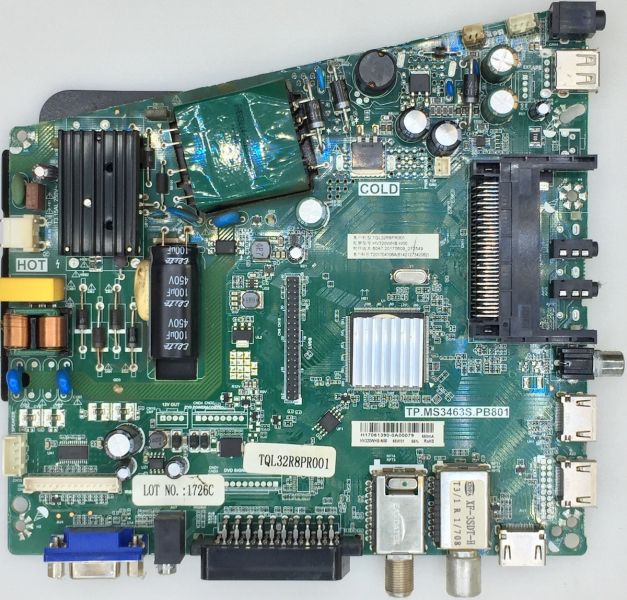 TP.MS3463S.PB801 HV320WHB-N00 TQL32R8PR001 H17061390 Mainboard