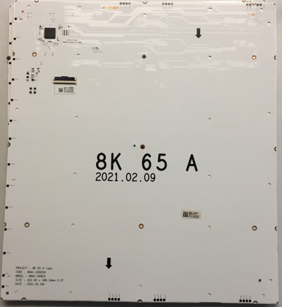 SET8 4x BN41-02823A 8K 65 A type 4 x BN41-02824A 8K 65 B type LED Backlight